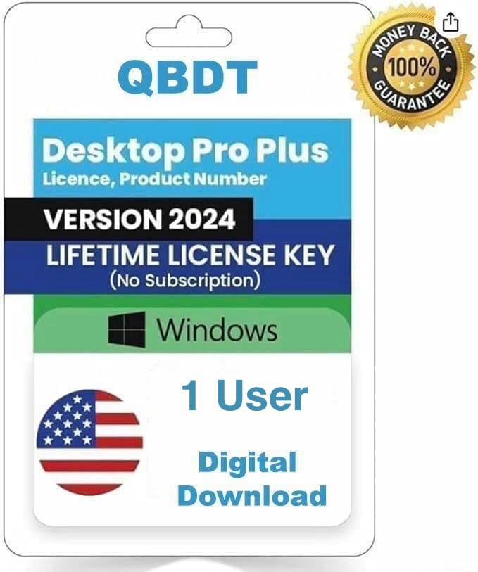 Quick - Books Desktop Pro "Plus" 2024 | 1 User | LIFETIME Version