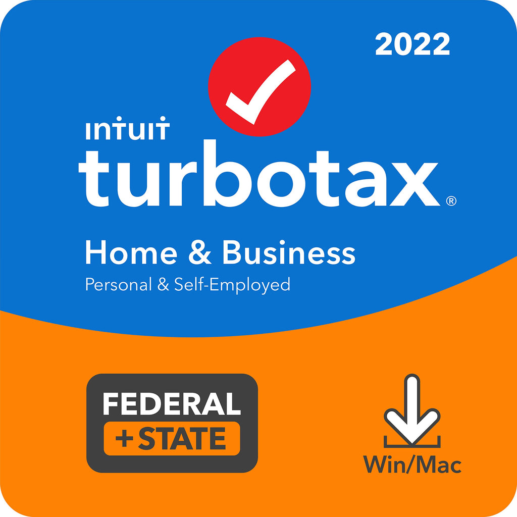 TurboTax Home & Business 2022 Tax Software, Federal and State Tax Return [PC/MAC Download]